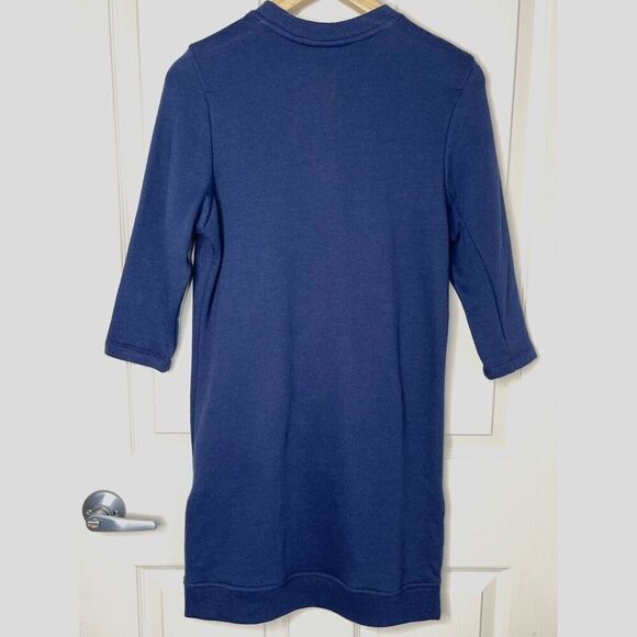NWT Fabletics Elena Sweatshirt Dress (Navy Blue) - SS (0-2) - Picture 3 of 8